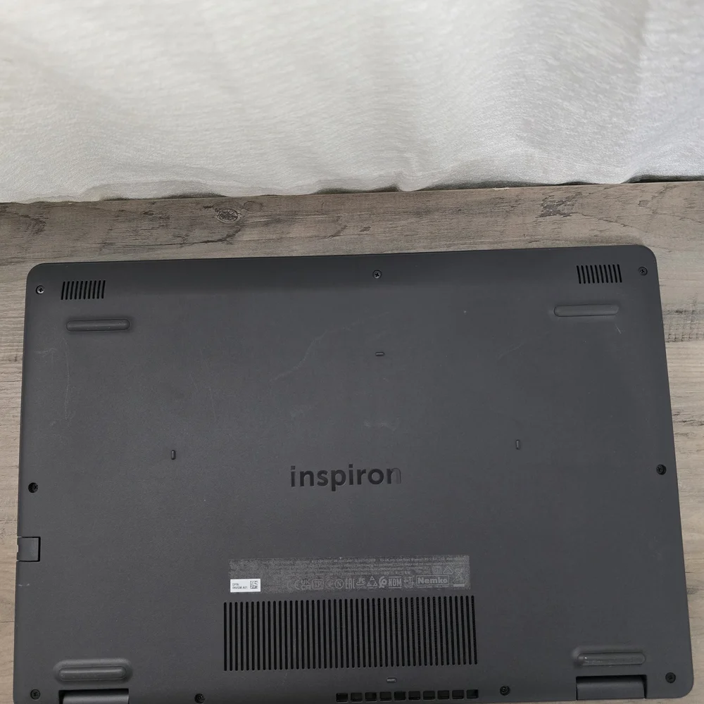 Dell Black Laptop with Minimalist Design and Vibrant Display